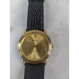 Eurotech Quartz Vintage Womens Watch w/black Leather Band